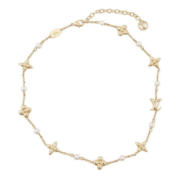 LOUIS VUITTON Gold Pearl Necklace - Picture 1 of 11